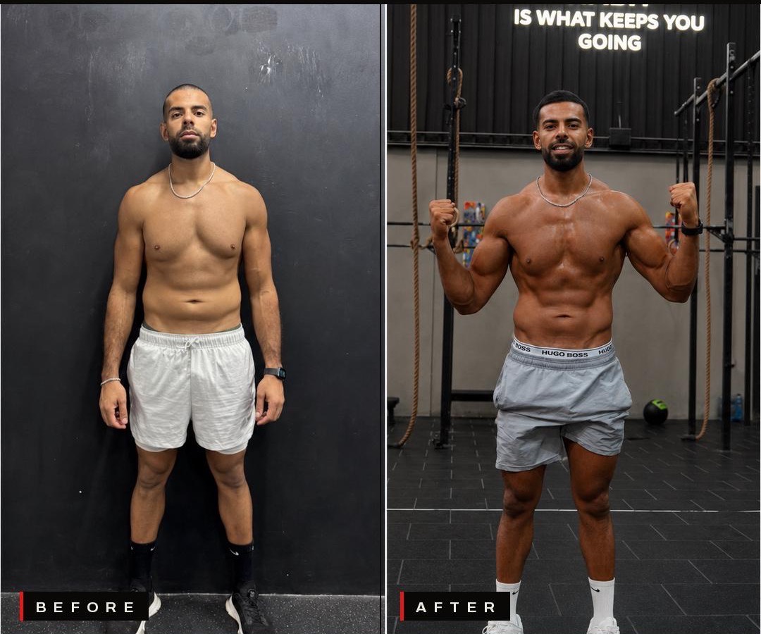Mustafa S. before and after